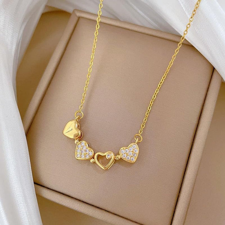 Charming Gold Clover Necklace